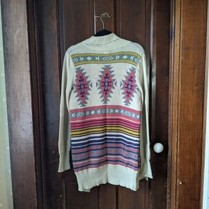 Aztec print sweater